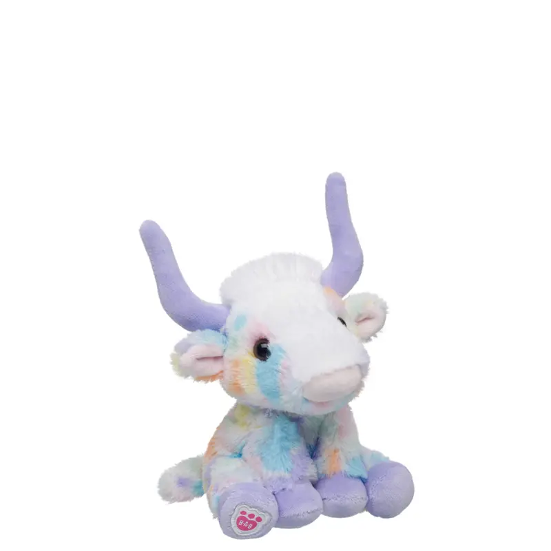 Build-A-Bear Mini Beans Spring Pastures Longhorn Stuffed Animal 1