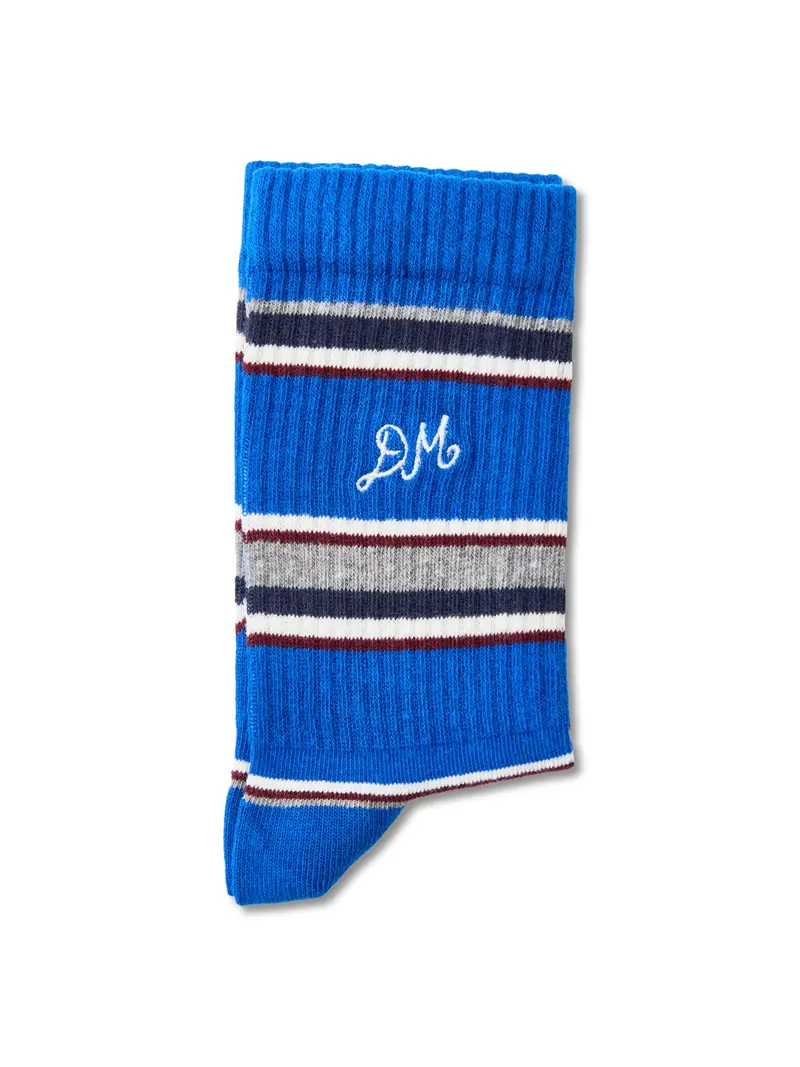 Calf Length Socks Blue 1