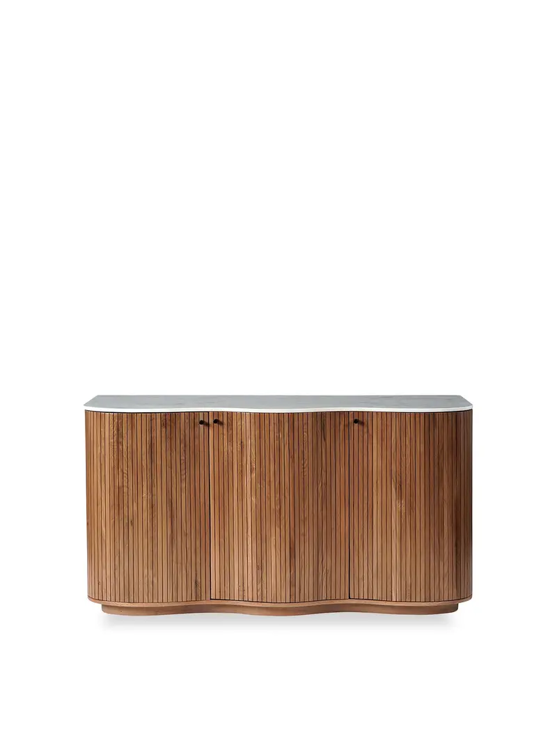 Cambria Oak 3 Door Sideboard 1
