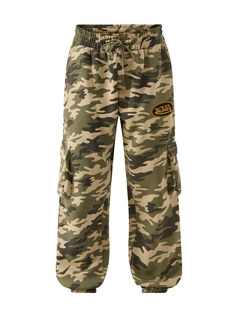 Camo Cuff Relaxed Joggers Green 1