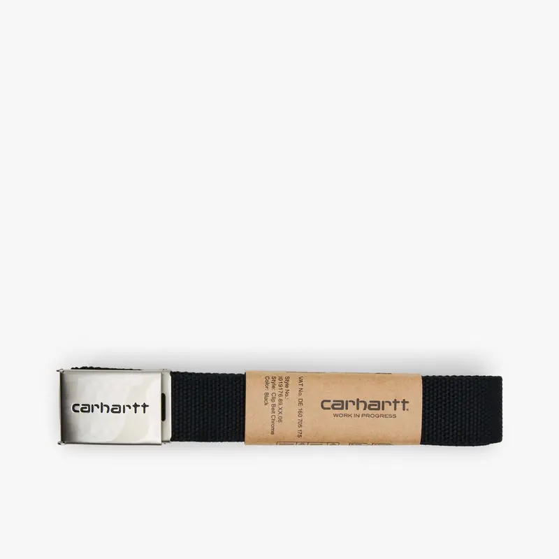 Carhartt Wip Chrome Clip Belt Black 1