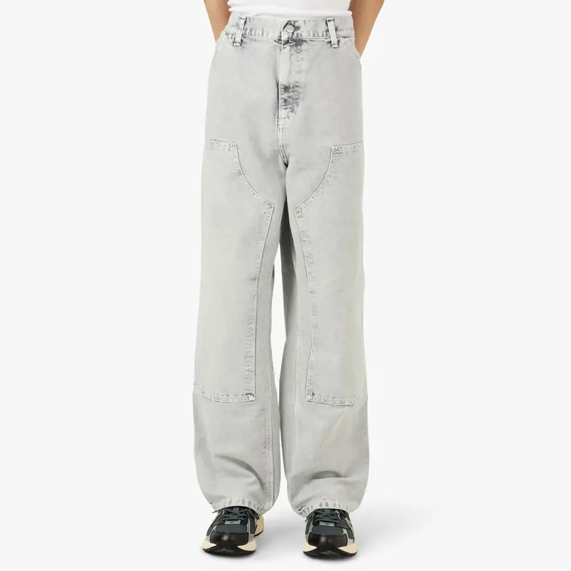 Carhartt Wip Double Knee Pant / Chalk Wash 1