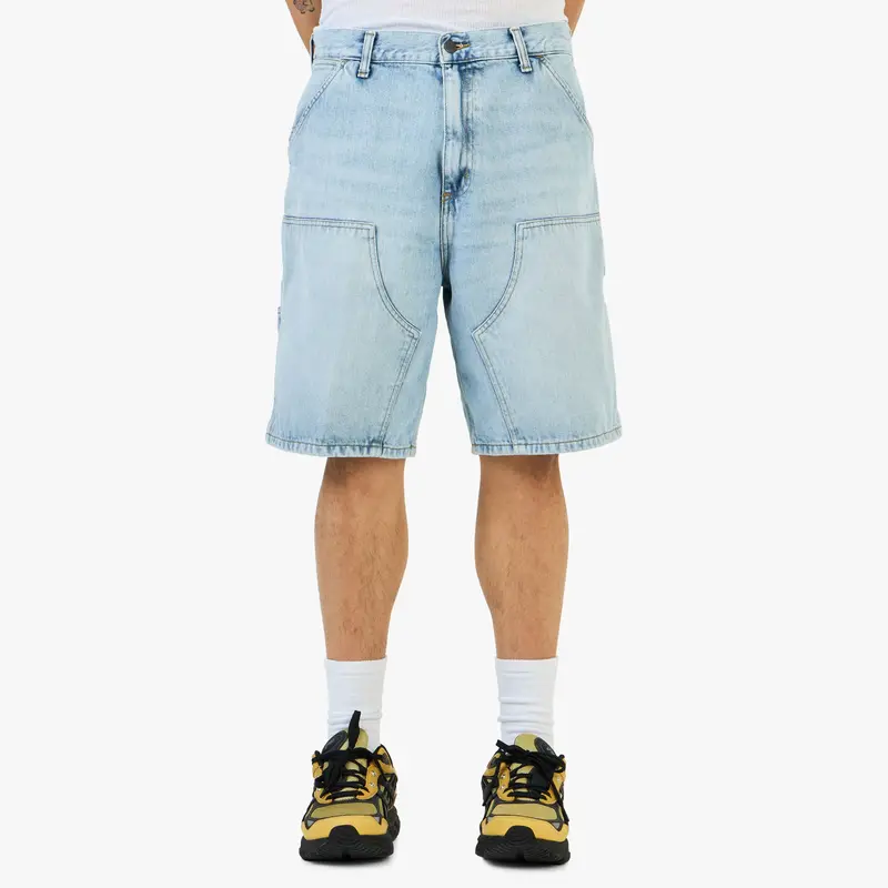 Carhartt Wip Double Knee Short Blue / Stone Washed 1