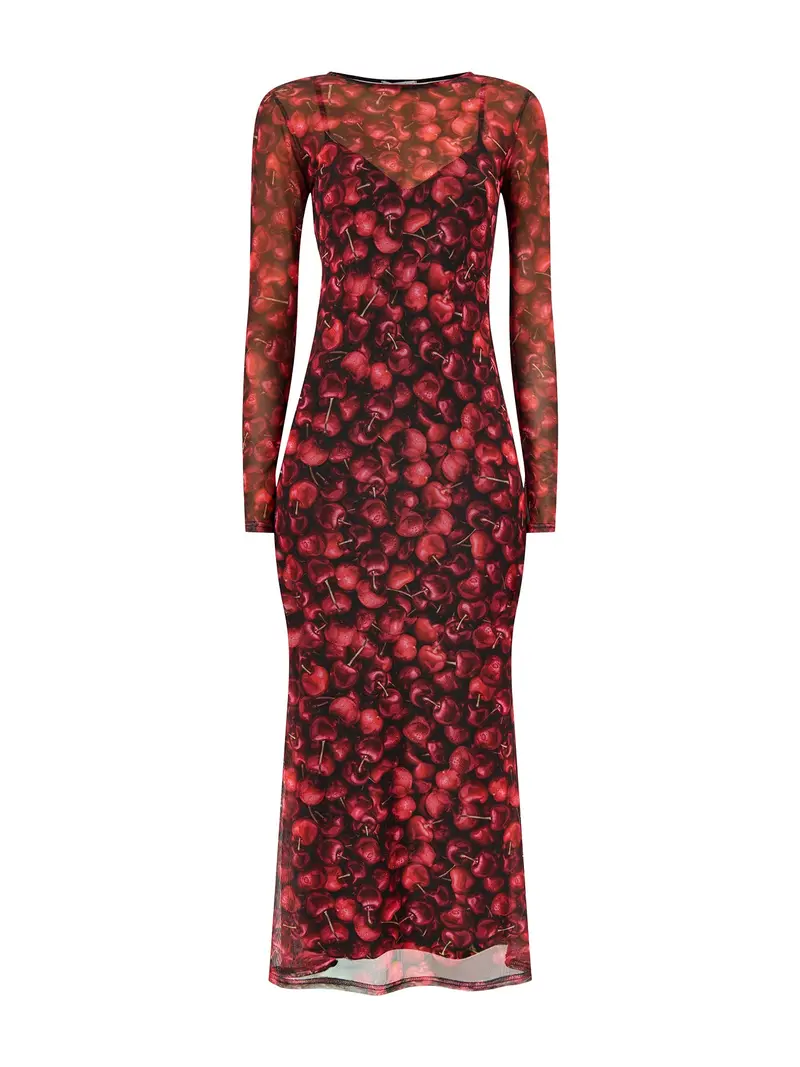 Cherry Mesh Soho Dress Red 1