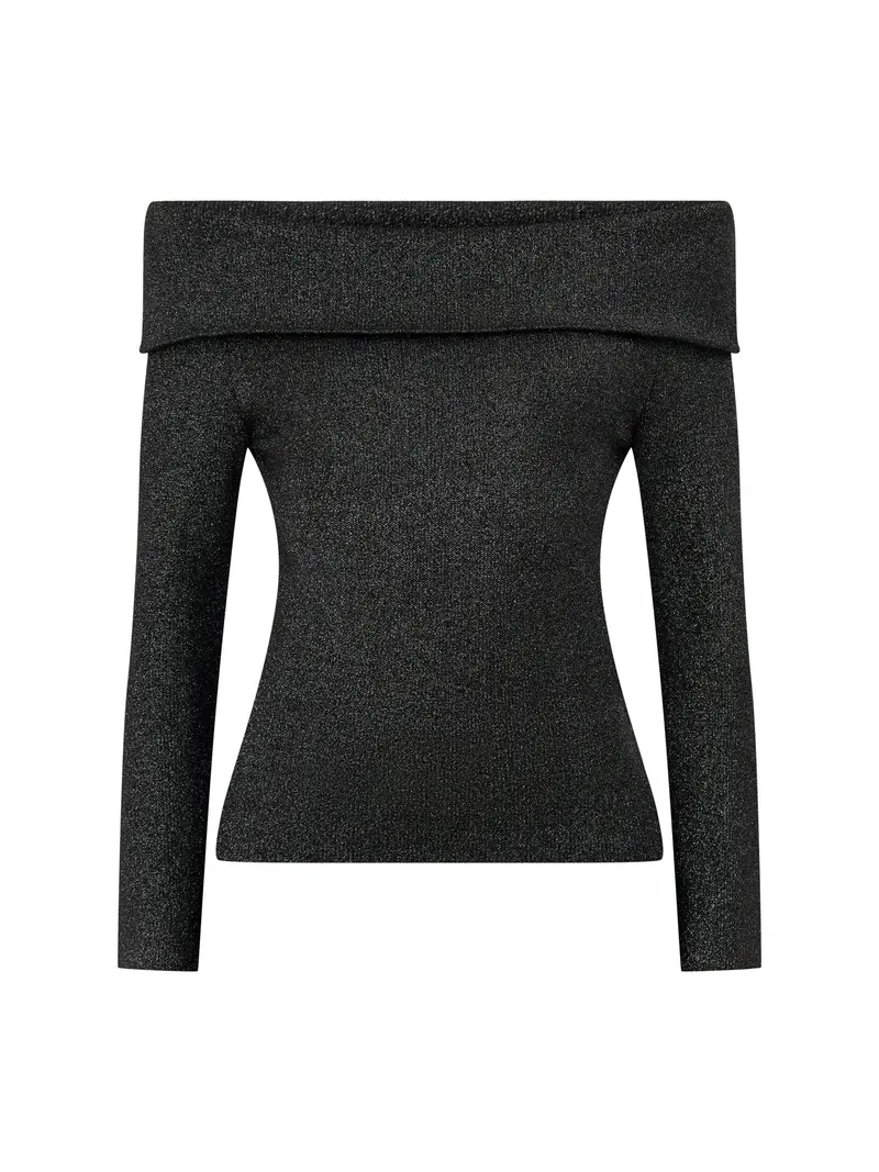 Cirella Knitted Off Shoulder Top 1