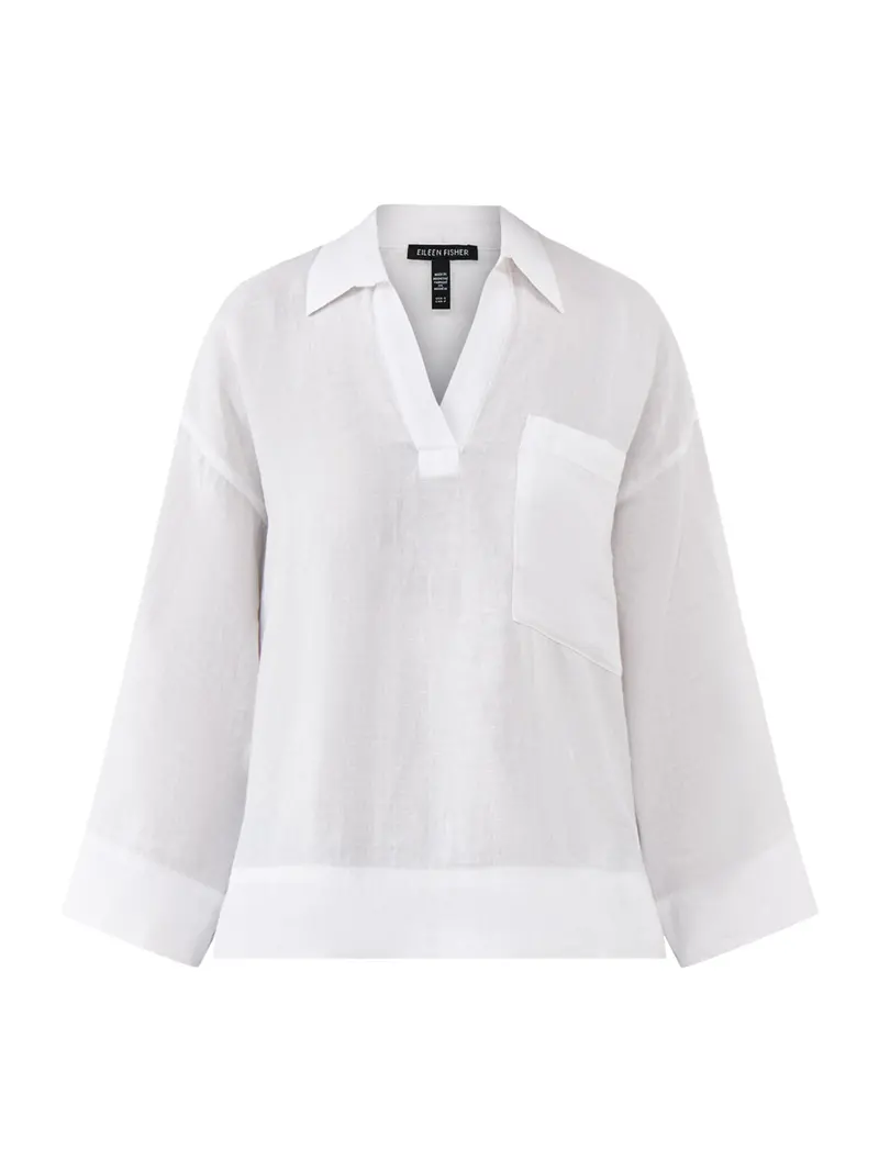 Classic Collar Pop-Over White 1