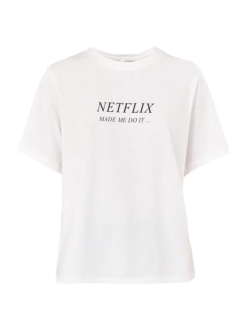 Classic Fit Slogan Tee White 1