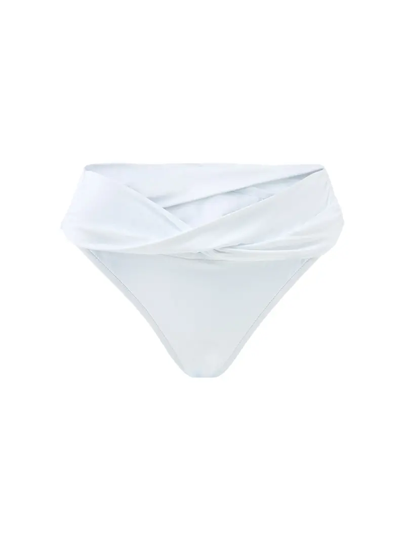 Collective Twist Band Mini Hipster Bikini Bottom White 1