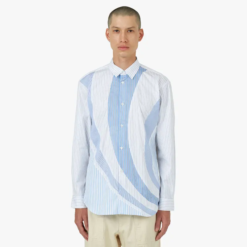 Comme Des Garçons Shirt Poplin Stripe Shirt Blue / Multi 1