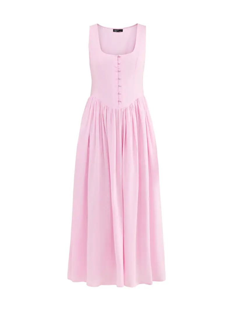 Cora Midi Dress Pink 1