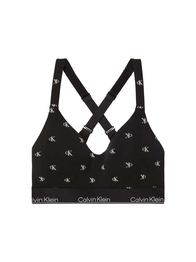 Cotton Modal Lift Bralette Black 1