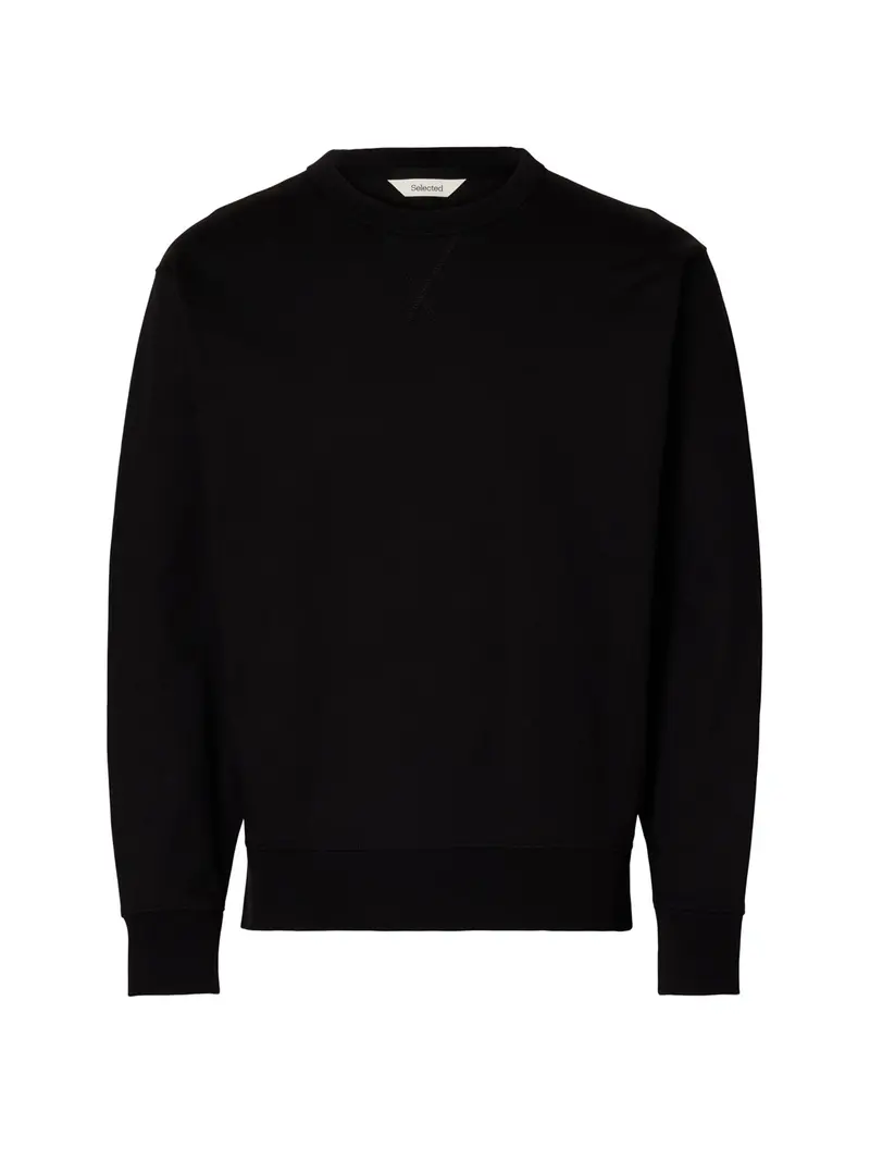 Crew Neck Sweatshirt Black 1