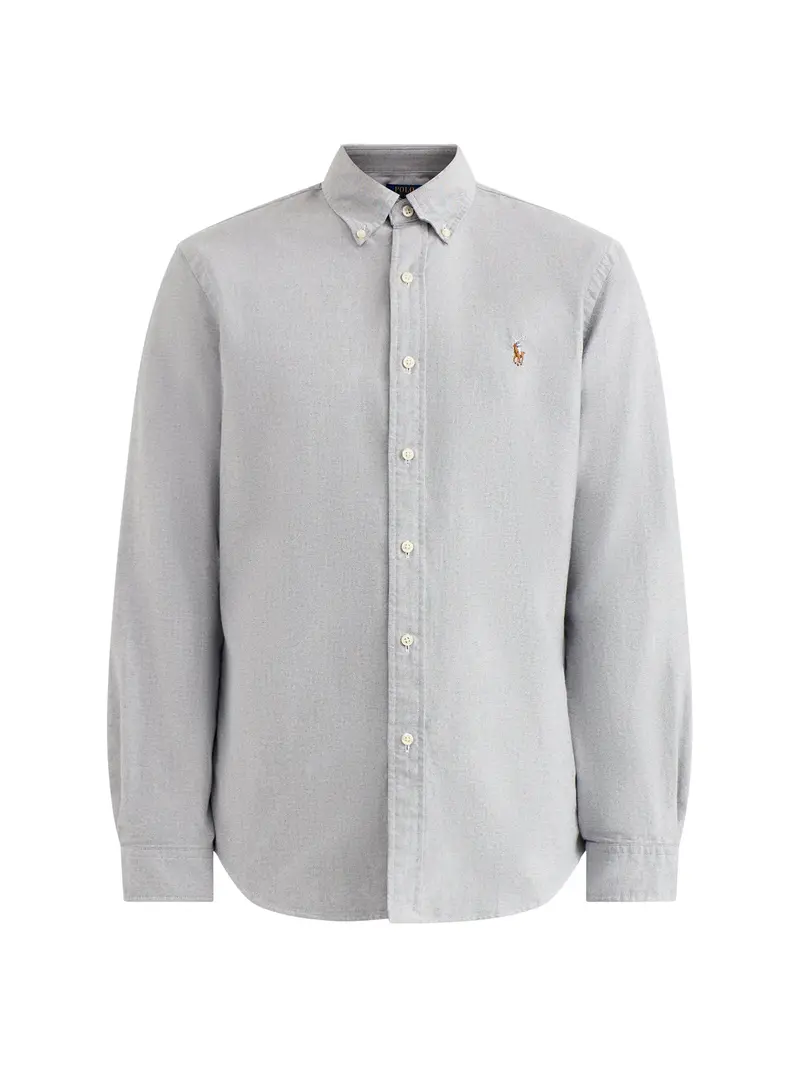 Custom Fit Oxford Shirt Grey 1