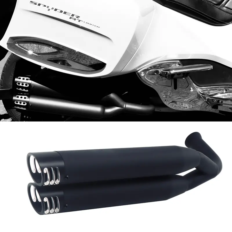 Deep Rumble Sound Exhaust Muffler For Can-Am 2014-2025 Spyder Rt & F3 Models Fang Dual 1