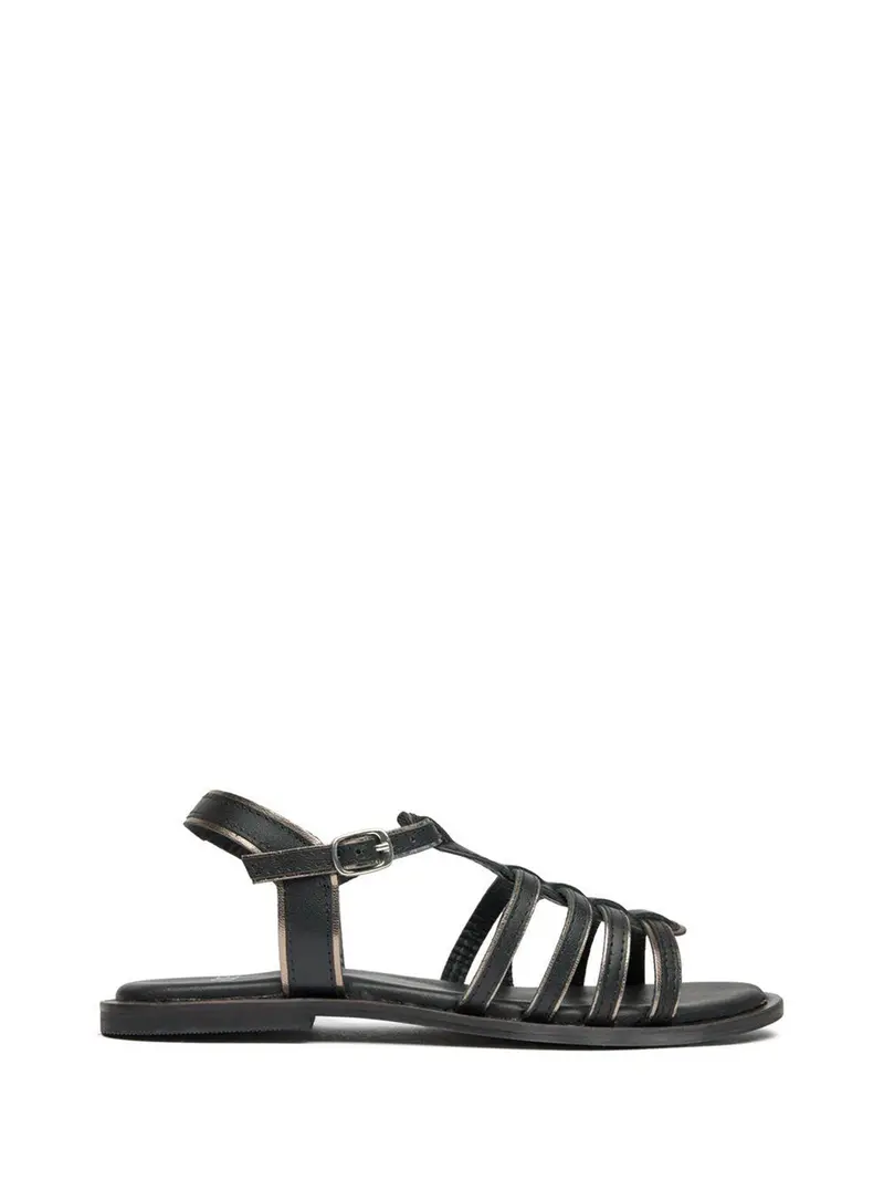 Demi Gladiator Sandals Black Pewter 1