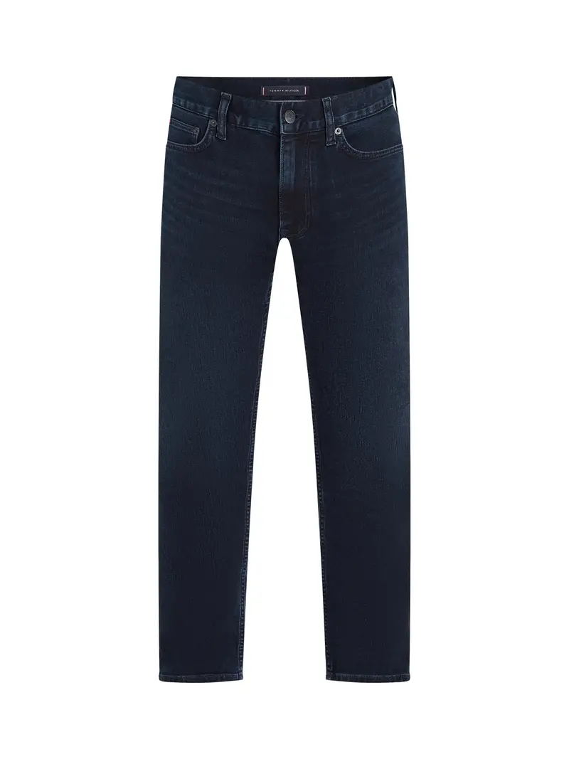 Denton Straight Leg Jeans Blue Black Cotton 1