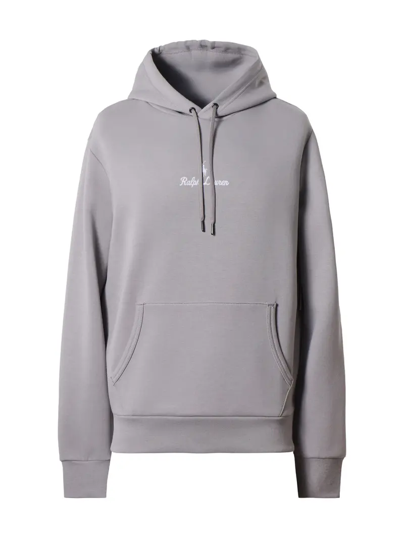 Double Knit Central Rope Logo Hoodie Grey 1