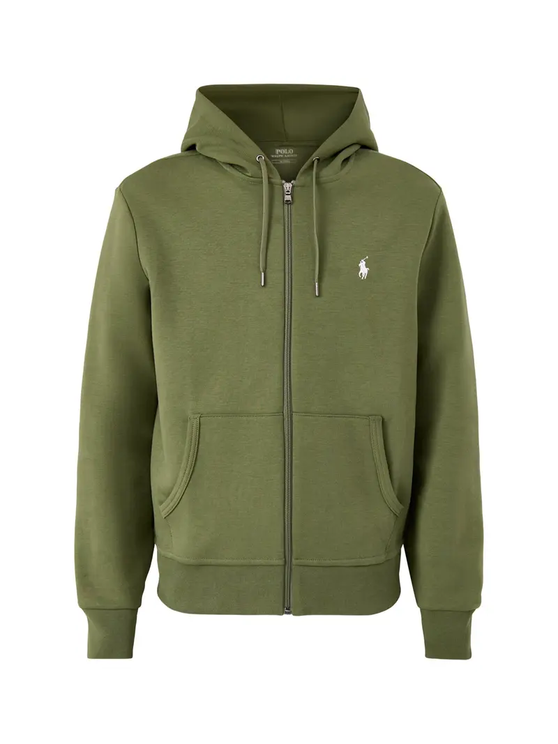 Double Knit Hoodie Olive 1