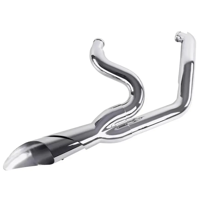 Dragger 2 Into 1 Pipes For Harley Dyna Exhaust 2006-2017 Forward Control 1
