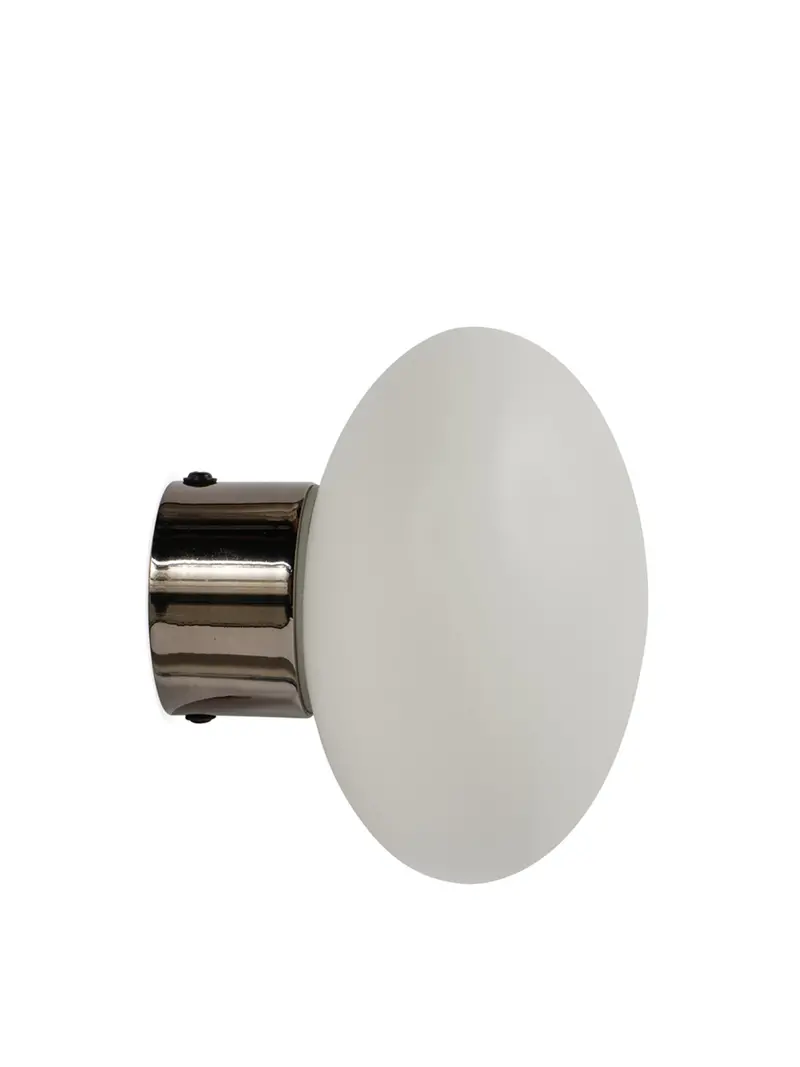 Ellipse Led Wall Light Black Chrome Ip44 1