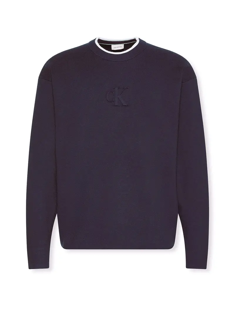 Embossed Monogram Relaxed Sweater 1