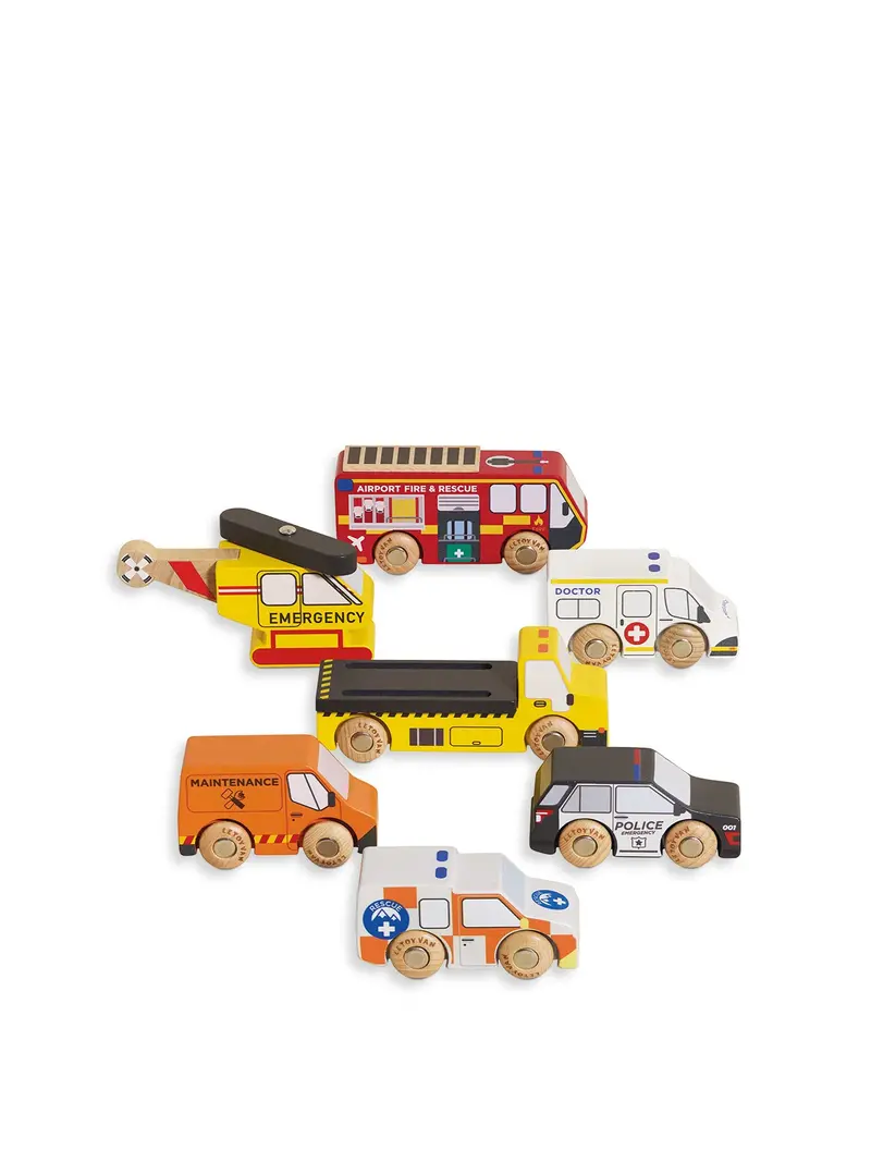 Emergency Rescue Vehicles Toy Set 1