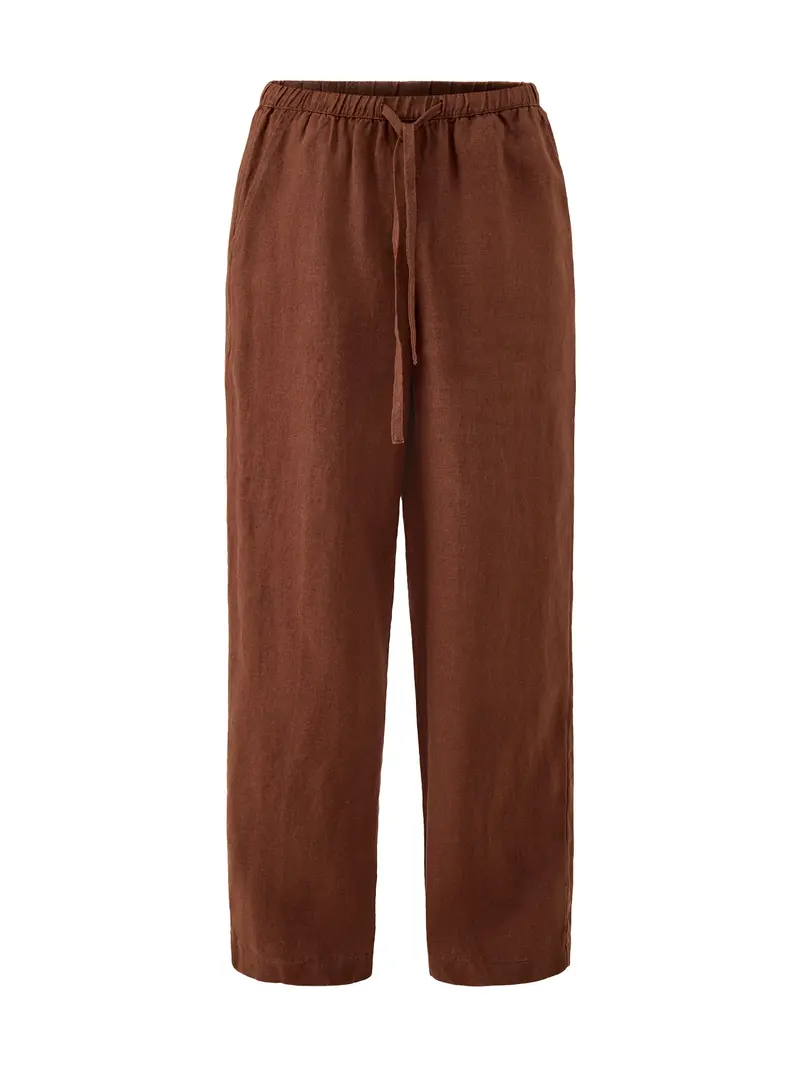 Emmie Straight Leg Trousers Brown 1