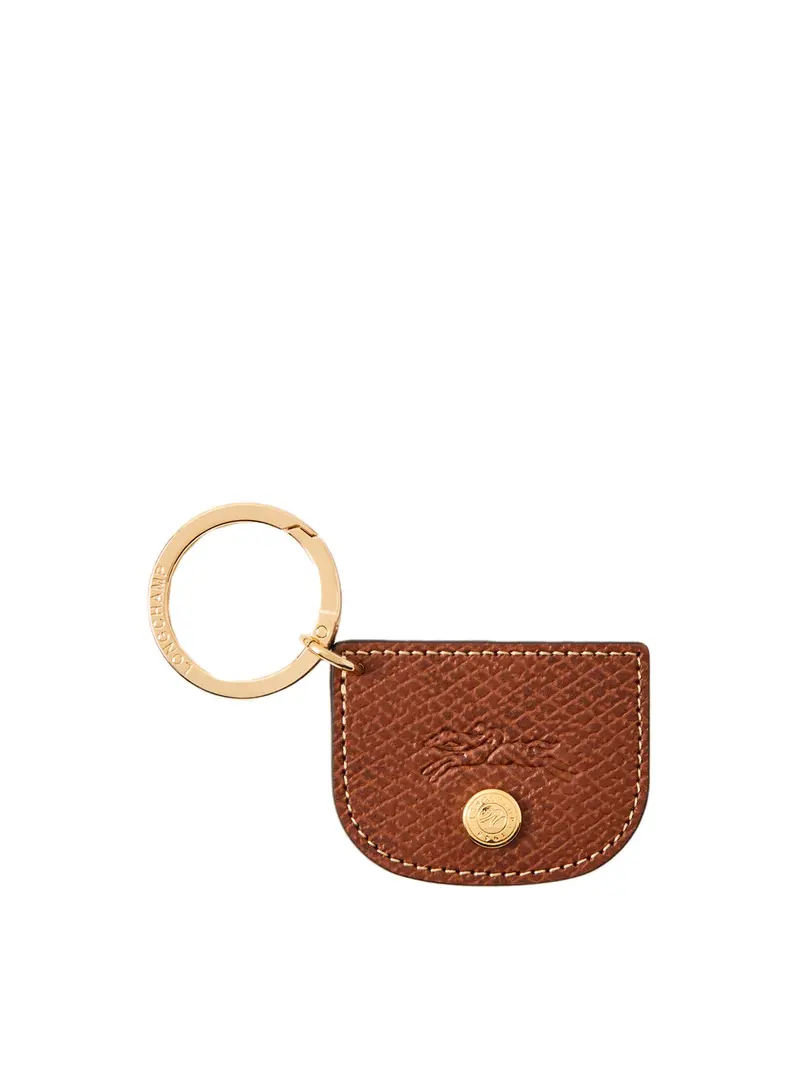 Epure Leather Flag Keyring Brown 1