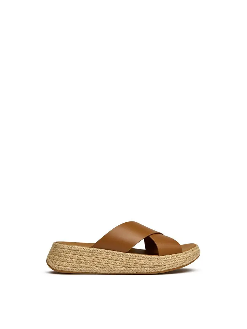 Espadrille Flatform Sandals Tan 1