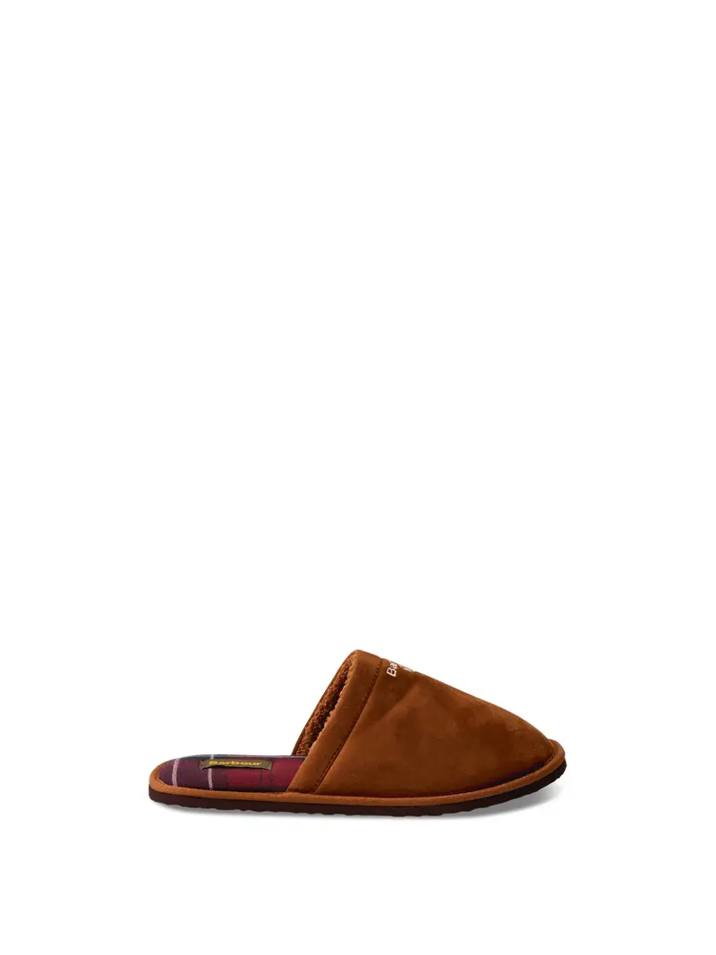 Everitt Mule Slippers Beige Plaid 1