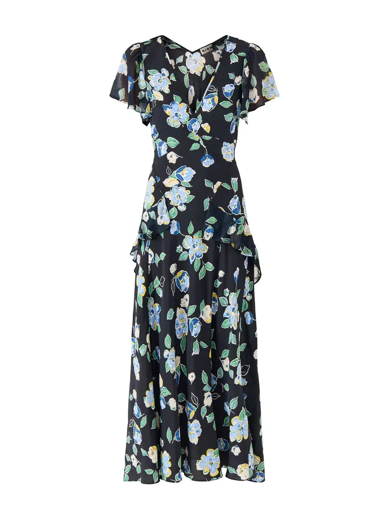 Evie Dress Kimmie Floral Navy 1