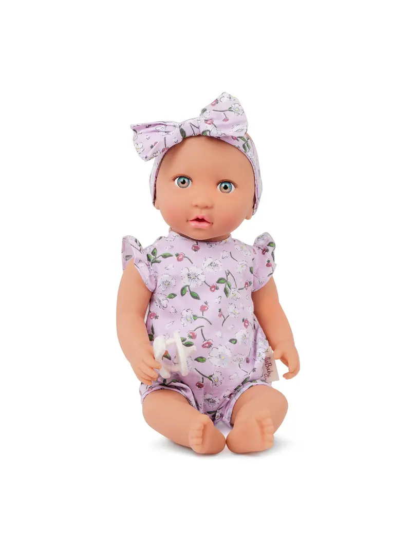 Floral Dress & Headband Doll Outfit 1