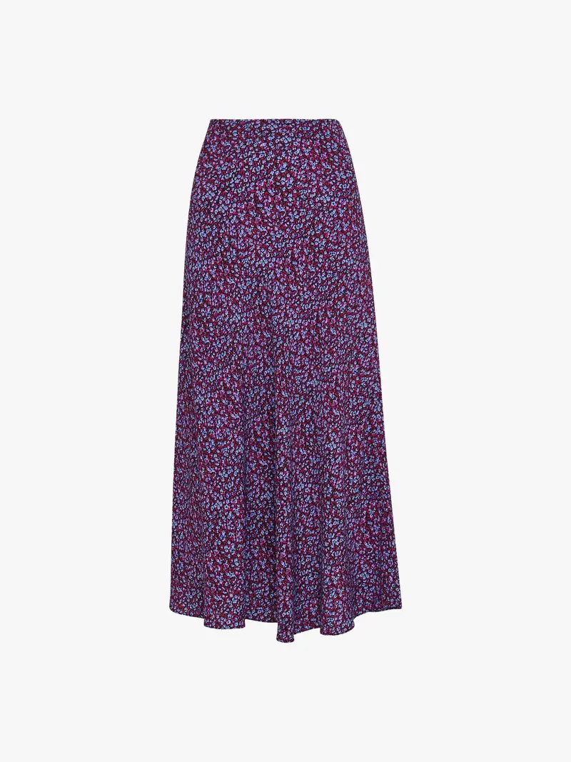 Floral Garden Bias Cut Skirt 1