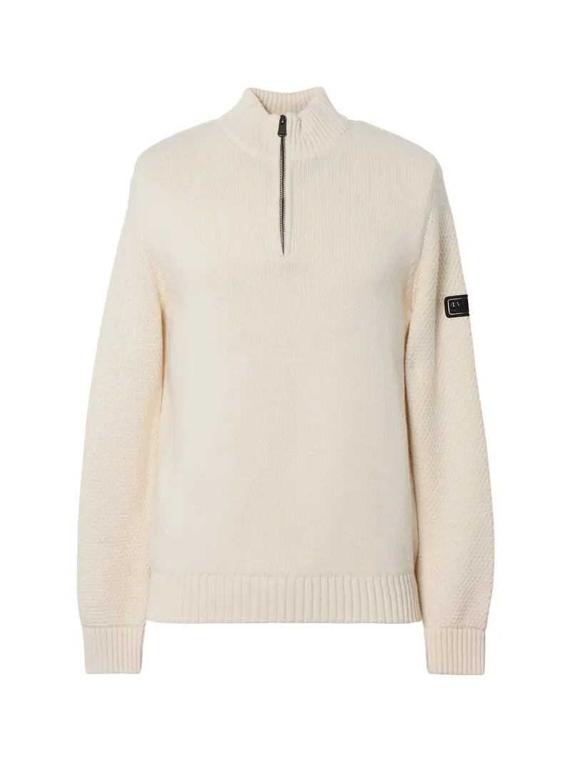Funnel Neck Jumper Cream 1