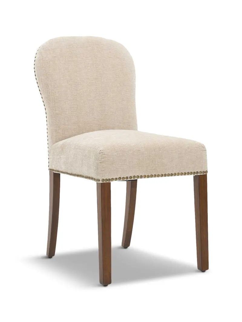 Gable Fabric Dining Chair Neutral 1