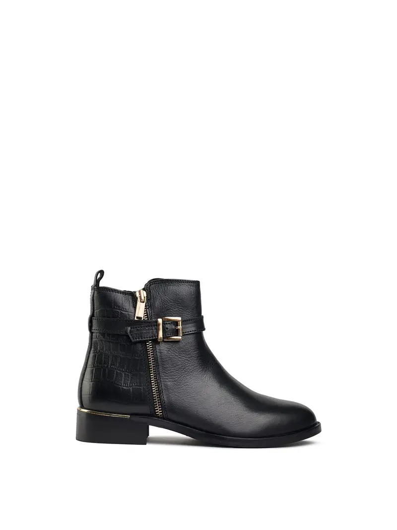 Gada Zip And Buckle Boots Black 1