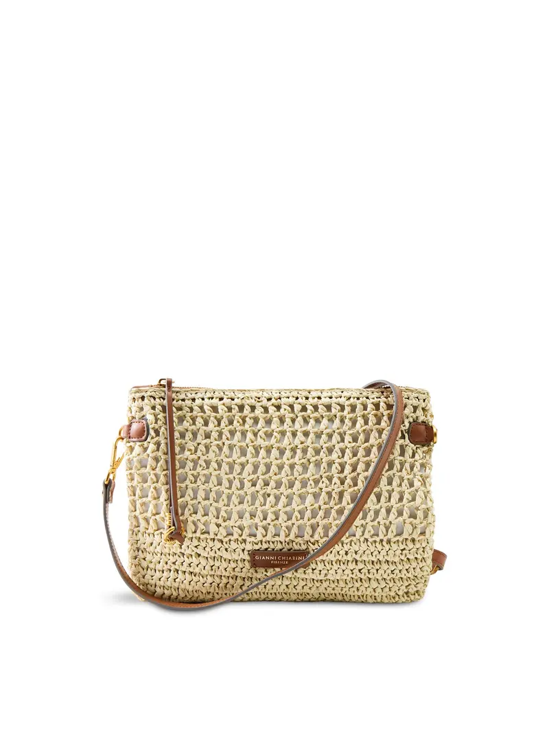 Gianni Chiarini Nefeli Paper Pouch Cream 1