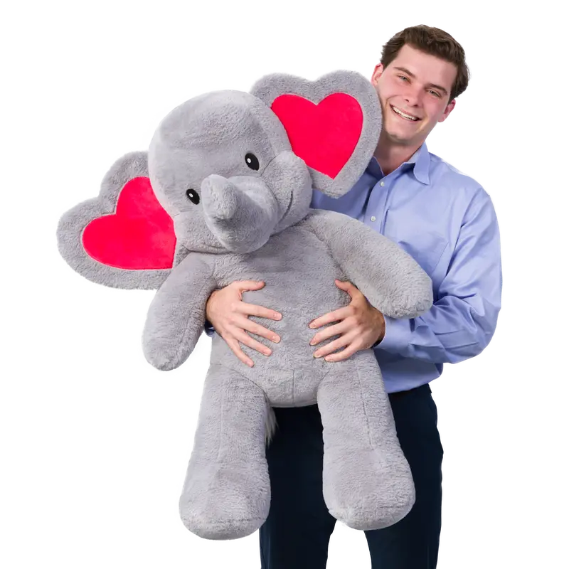 Giant Love You Tons Elephant Stuffed Animal 1