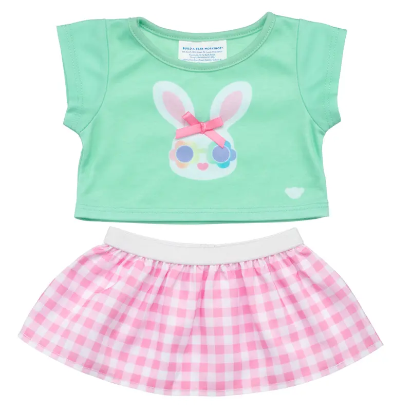 Gingham Bunny Easter Outfit 2 Pc. 1