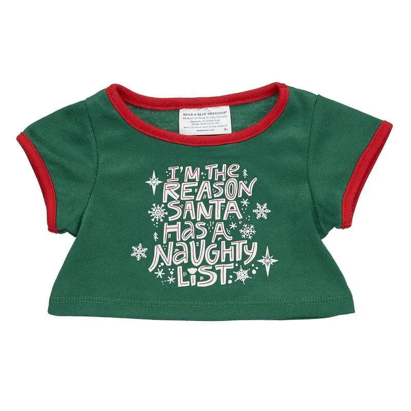 "Glisten And The Merry Mission" Naughty List T-Shirt 1