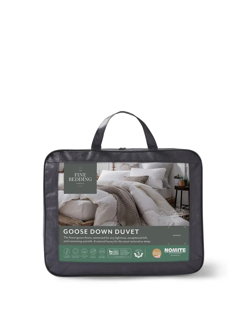 Goose Down Duvet 10.5 Tog White 1