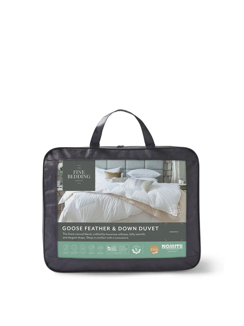 Goose Feather And Down Duvet 13.5 Tog White 1
