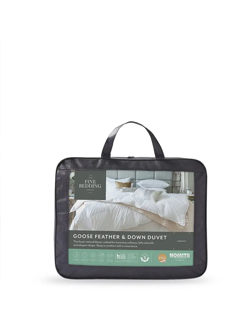 Goose Feather & Down Duvet All Seasons White 1