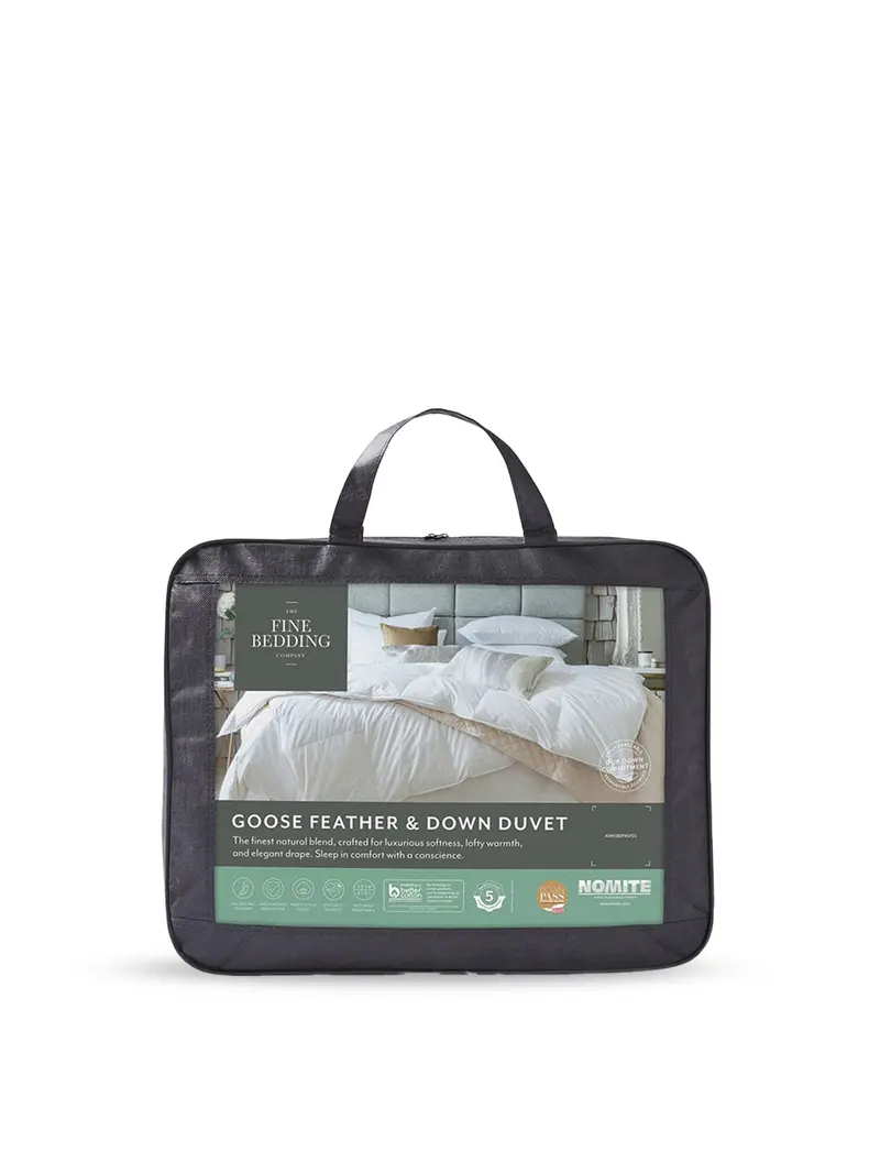 Goose Feather & Down Duvet All Seasons White 1