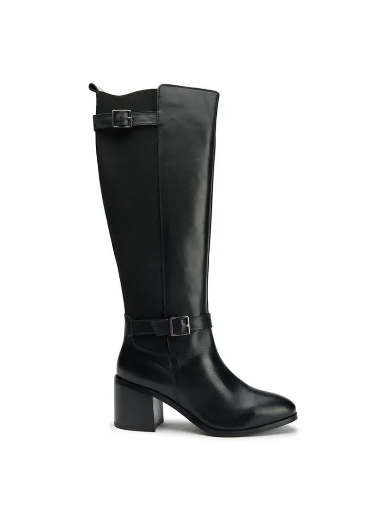 Gotta Elasticated Knee High Boots Black 1