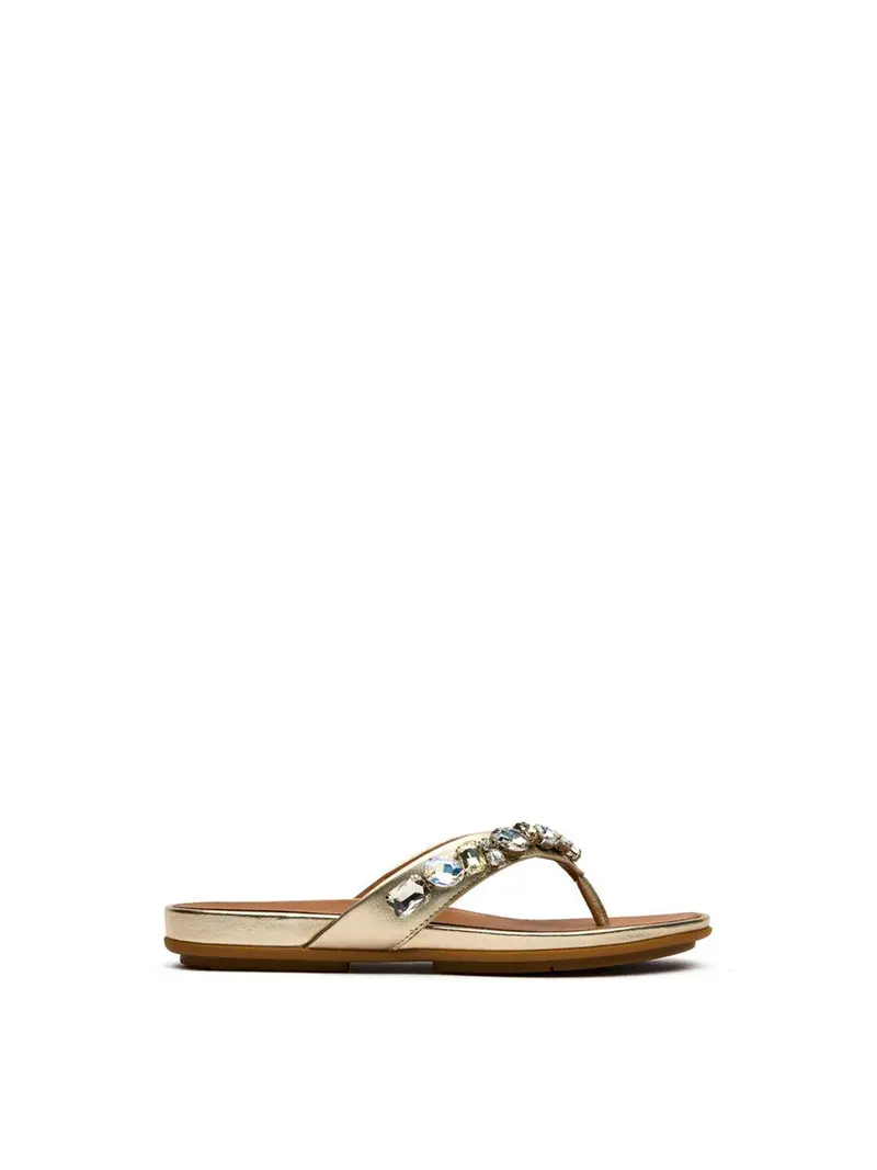 Gracie Jewel Deluxe Sandals Platino 1