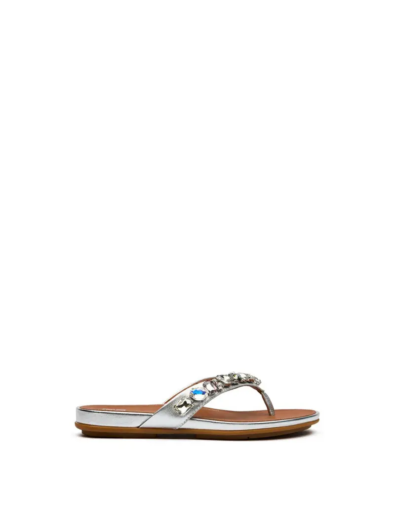 Gracie Jewel Deluxe Sandals Silver 1