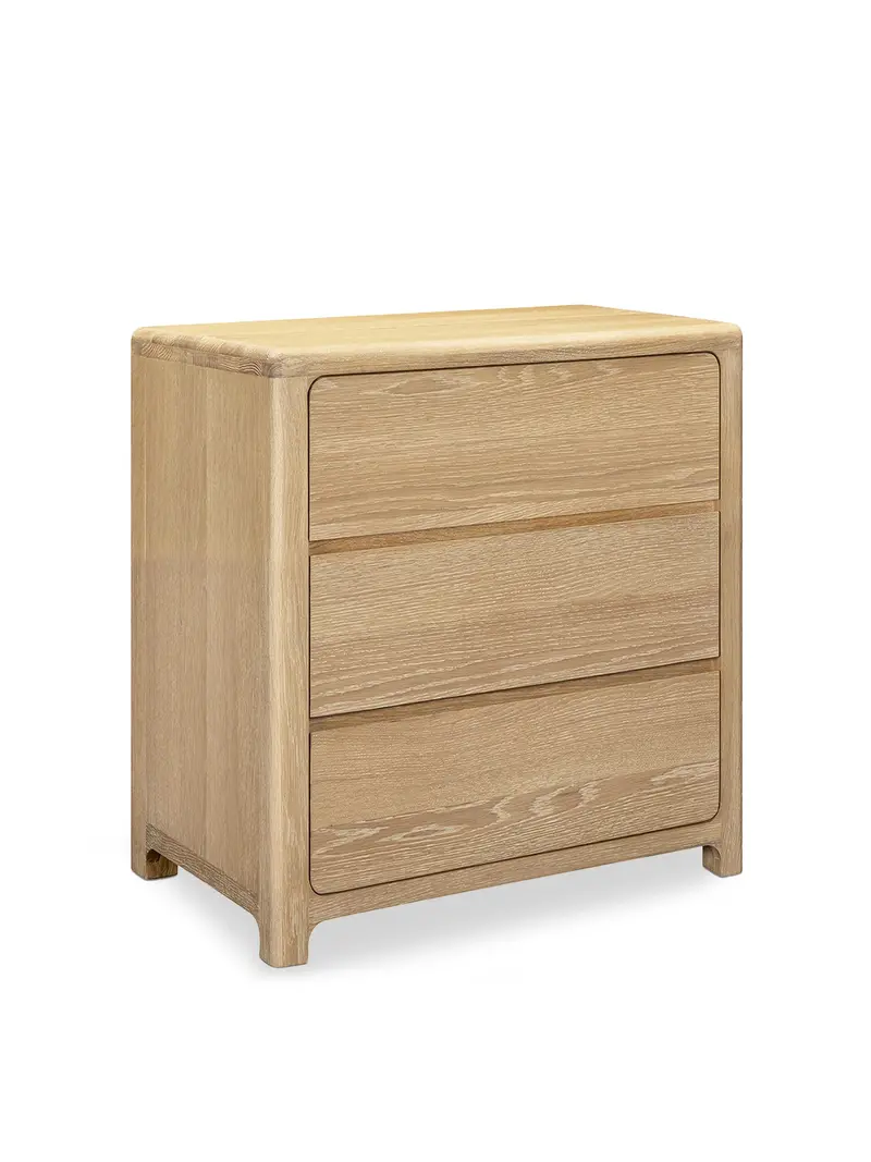 Hadrian Oak 3 Drawer Chest 1