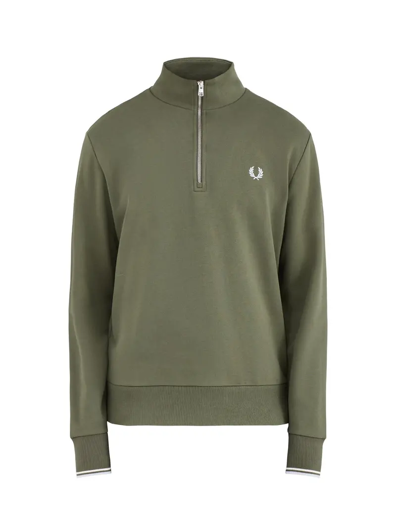 Half Zip Sweatshirt Olive 1