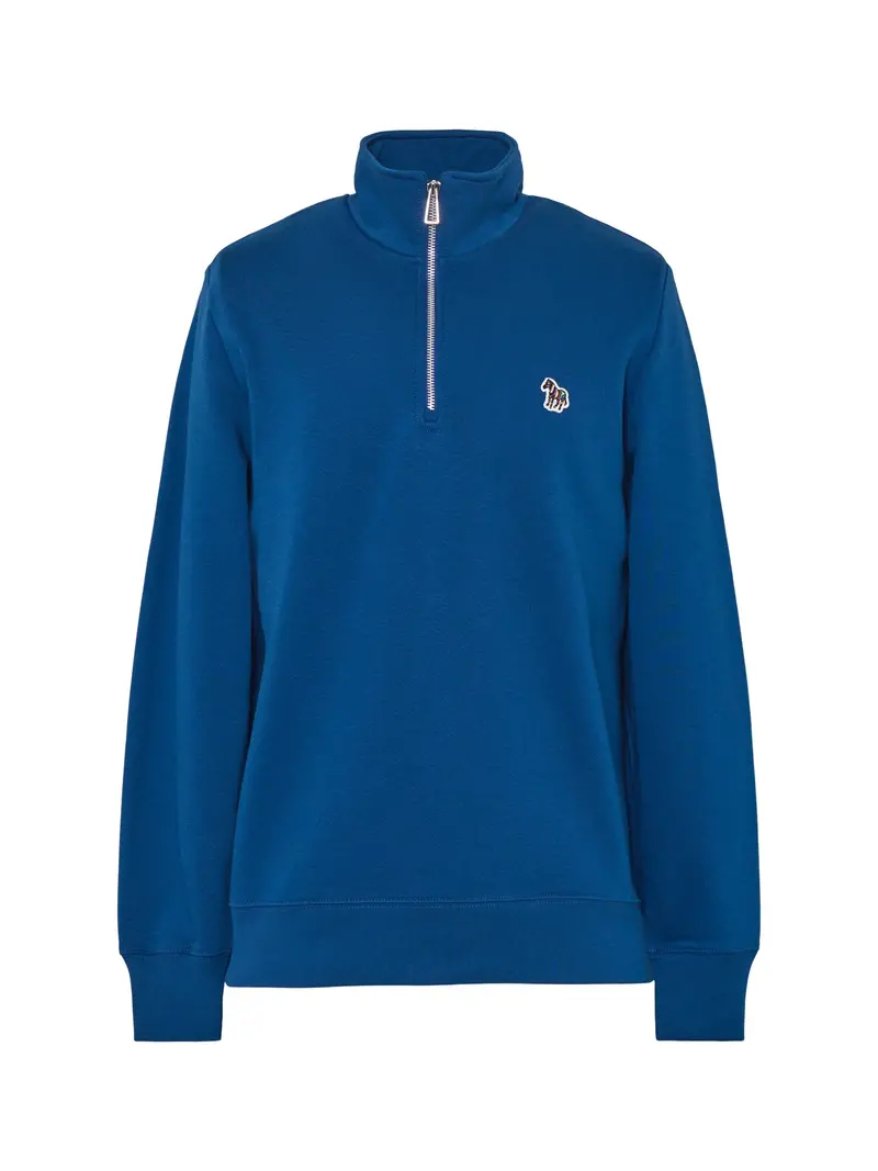 Half Zip Zebra Sweat 1
